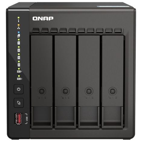 QNAP TS-453E NAS Torre Ethernet Negro J6412 (1/5)