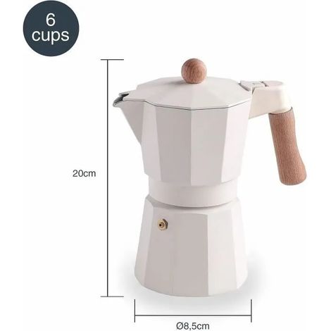 Kaffeemaschine Lacor trento 6 Tassen Aluminium