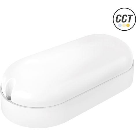 APLIQUE LED OVAL BLANCO IP65 9W.3CCT (1/4)