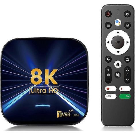 Allwinner H618 8K Android TV Smart Box mit Dual-WLAN (2,4 GHz und 5 GHz), HDR10, 2+16 GB Mediaplayer, Bluetooth 5.0 und europäischem Stecker (1/5)
