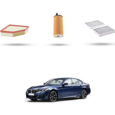 Kit tagliando 3 filtri compatibile con Bmw serie 5 (G30,G31,F90) 530i hybrid 180kw dal 2022 (1/5)