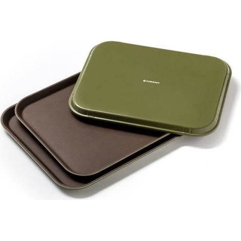 Plateau De Service - Rectangulaire - 56 X 41 Cm - Plastique Et Caoutchouc - Antidérapant - 1 Pièce (1/2)