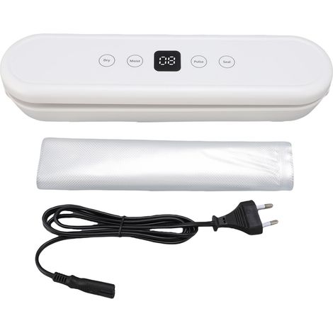 Machine scellage sous vide 80W 65Kpa compacte automatique – Modes sec et humide 10 sacs stockage maison, cuisine (1/5)