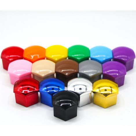 Tapones de tuercas de rueda T53 21 mm multicolor con herramienta negra (1/5)