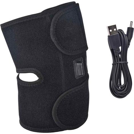 Genouilleres Chauffantes Electriques - Soutien Genou Avec Ressorts Metalliques - Pour Sport Et Mobilite Reduite - Par Paquet De 1 (1/5)
