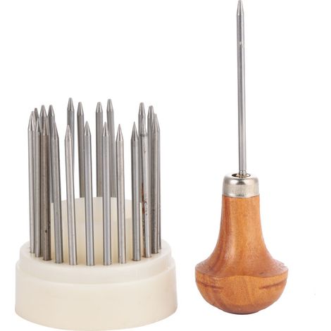 Set mit 23 Metall-Schmuckfassungswerkzeugen inklusive Gravierer und Steinzubehör (1/5)