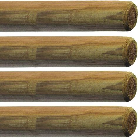 Palo rotondo in legno senza punta Ø 8 cm h 200 cm (1/4)
