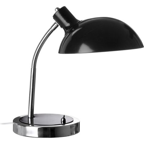 Premier Housewares Black Metal Flexible Desk Lamp