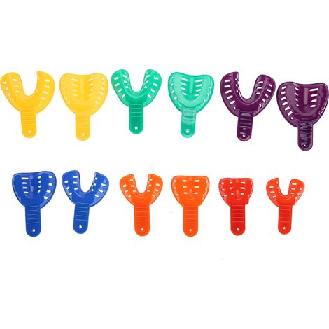 12 Pièces Plateau Dentaire Plastique pour Appareil Dentaire et Outils de Soins Bucco-dentaires (1/5)