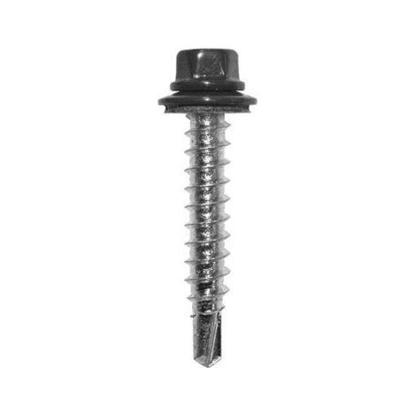 Kit De 25 Fixations, L.35 Mm Anthracite Ral 7024 Bol-Fixations