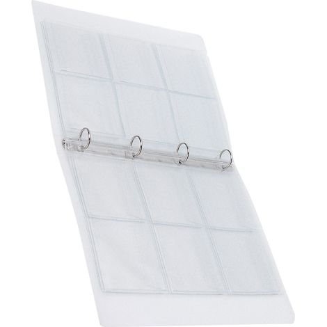Classeur à Anneaux 6 Pochettes pour Photos, Badges et Collections avec Pages Perforées Transparentes