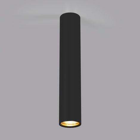 Plafonnier aluminium "Sandy 30" - 30cm - GU10 - Noir