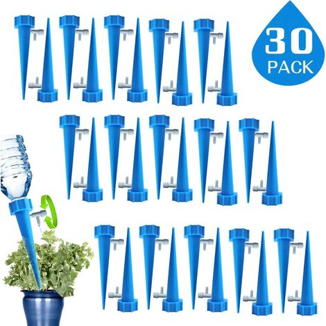 MINKUROW Set Di Irrigazione Automatica, Sistema Di Irrigazione Per Piante Con Irrigazione Regolabile Per Fiori, Irrigazione Per Piante In Vaso Adatta Alla Maggior Parte Delle Bottiglie, 30 Pezzi (1/5)