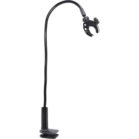 Support pour sèche-cheveux avec pince réglable, réduisant la fatigue des bras, support pour sèche-cheveux pour le toilettage des chiens, noir (1/5)