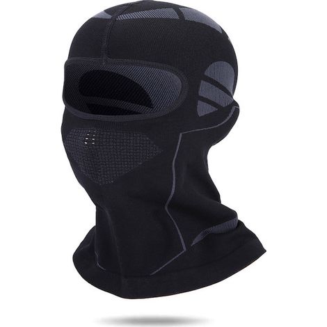 Cagoule de ski unisexe avec écharpe et masque intégré, idéale pour le vélo, le ski, la moto et la randonnée. Thermique et respirante, elle est dotée d'orifices de ventilation en nid d'abeille et est d (1/5)