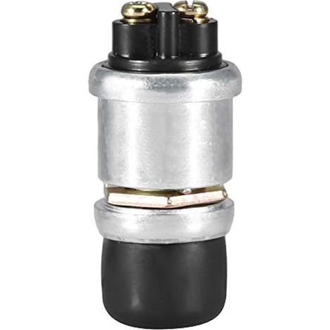 Interrupteur à Bouton Poussoir étanche 2 Broches 12 V 20 A pour Voiture, Bateau, Vélo Démarrage Moteur Et Klaxon Robuste Universel Compatible avec La Plupart des Véhicules (1/5)