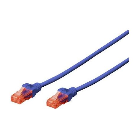 Digitus DK-1612-050/B RJ45 Câble réseau, câble patch CAT 6 U/UTP 5.00 m bleu torsadé par paire 1 pc(s) S138671 (1/2)