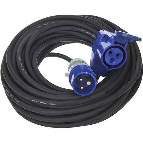 Cee verlangerungskabel 25m mit cee winkelstecker schuko steckdose 3x25mm (1/5)