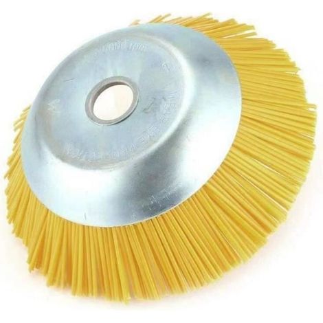 Brosse anti-mauvaises herbes pour débroussailleuse - Outil de jardin avec trou intérieur de 25,4 mm (1/4)