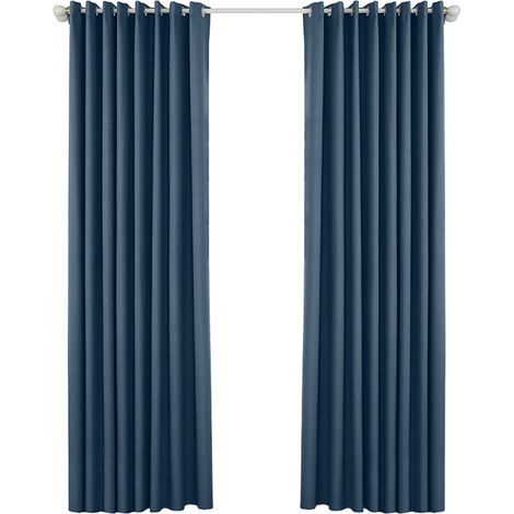 Tende oscuranti con occhielli per camera da letto, tende isolanti per soggiorno, set di 2 pannelli (53106 pollici)
