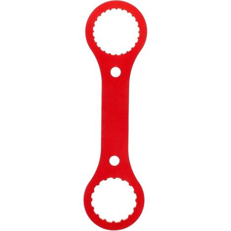 Bicycle Shaft Repair Wrench, Dual-Purpose Aluminum BB Shaft Wrench, Crankset Removal Wrench, Crank Installation and Removal Repair Tool (1/5)