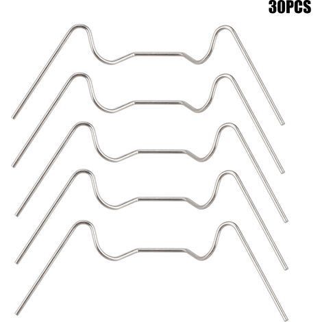 30 ou 120 clips de fixation pour vitre de serre en acier inoxydable, type W, clou de jardin en acier inoxydable 304 Z (1/5)