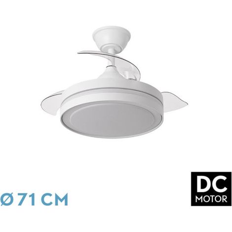 [PRODOTTO USATO] FABRILAMP Fan Dc Esparta Peque 44w 5182lm White 71d 3asp 3000-4000-6000k Remote+timer+memory
