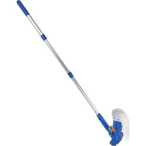Brosse de Nettoyage pour Piscine Portable avec Perche Télescopique - Nettoyeur à Jet pour Fontaines et Bassins - Prise EU (1/5)