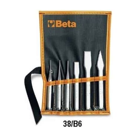 BETA Trousse Chasse-clous Pointeau Burin Bédane 38/B6 - 000380006