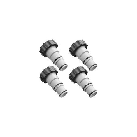 Lot de 4 adaptateurs de tuyau de piscine, filetage intérieur, compatible Intex, connexions 1,5" et 1,25" – (1/5)
