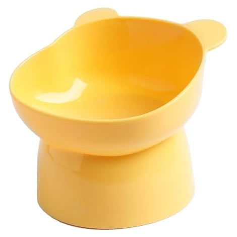 Gamelle Chat Surélevée, Bol Chat Sureleve Incline Anti Vomissement, Gamelle pour Chat Inclinable, Bol de Nourriture pour Chat Chien, Gamelle Chat pour Nourriture & Eau, Ecuelle Chaton Lave-Vaisselle (1/4)