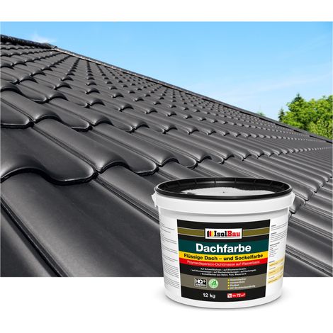 Peinture de toiture IsolBau Noir 12 kg (1/5)