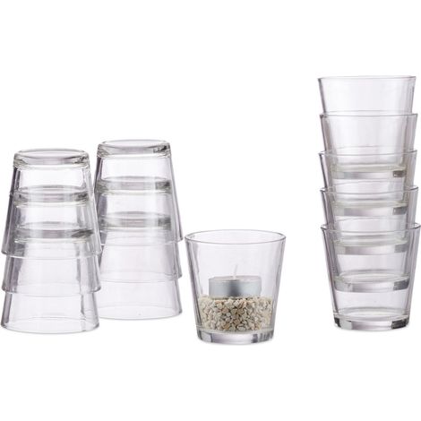 Juego de 2 vasos para velas de té (1/5)