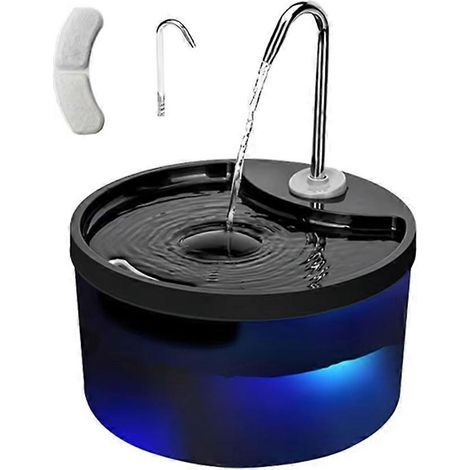 Katzenbrunnen, 3,2 l, Haustier-Wasserspender mit Filter, Trinkbrunnen für Hunde und Katzen, ultraleise Wasserpumpe (1/5)