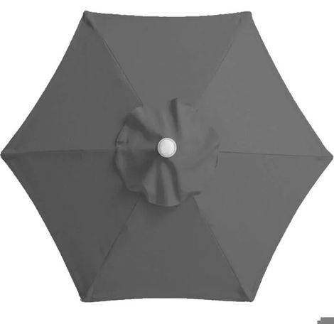 Parasol de jardin - PZCC - Inclinable - Diamètre 2,0/2,7 m - Rotation 360° - Toile résistante UV et eau (1/4)