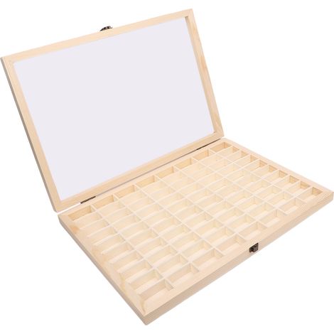 Boîte de rangement pour pellicules 135 et 35 mm, en bois, avec 80 emplacements. Étagère de rangement pour bobines, idéale pour les photographes amateurs et professionnels. (1/5)