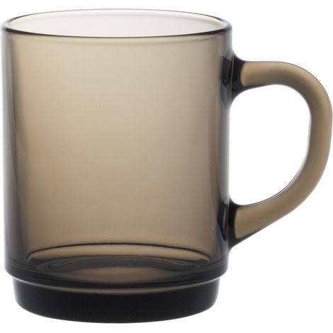 Verre Duralex VERSAILLES SEPIA avec anse 260 ml marron - lot de 6