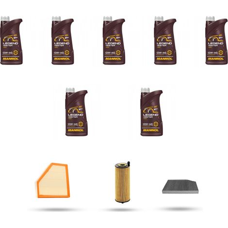 Kit tagliando 3 FILTRI e 7L OLIO compatibile con Bmw serie 4 (G22,G23 G80) M4 353kw dal 2020 (1/4)