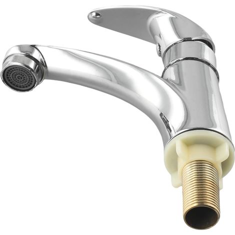 Robinet pour vasque - chromé - monocommande - pour toilettes (1/5)