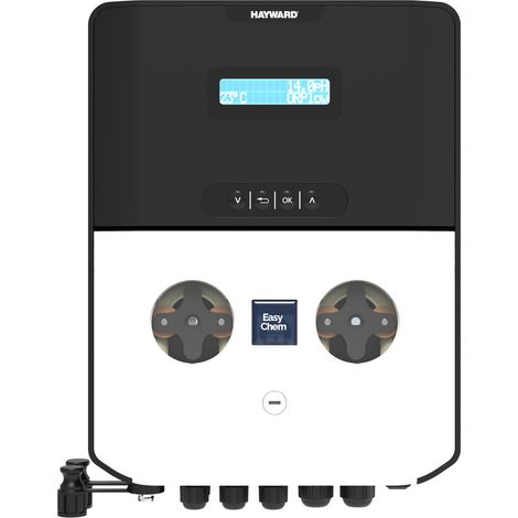 Hayward – Régulateur de pH de piscine Easy Chem Double – Dosage automatique pH + Redox – Écran digital – Alarme de surdosage
