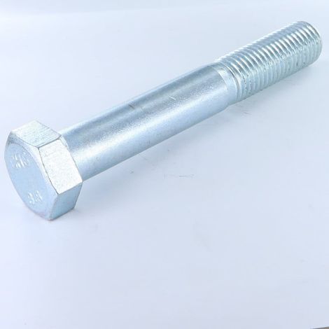 Corps de boulon filetage partiel Tête hexagonale TH M22X220 Classe 8.8 Acier zingué blanc (1/2)