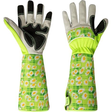 Gants RONCIER - Paire de Gants de Jardinage - Protection Cuir - Gants de Jardinage pour les Épines et Ronces et Gants de Travail