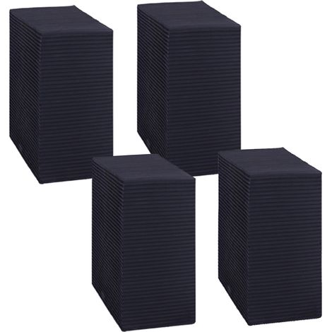 Cubos de filtro de carbón activado para acuarios – 4 piezas, 10 x 10 x 5 cm, patrón de panal, desodorizantes (1/5)