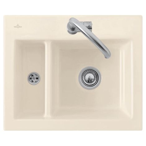 Villeroy & Boch 67800FKD évier affleurant Subway 60 XM (1/2)