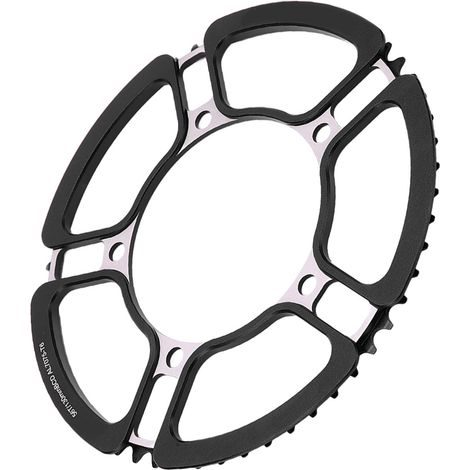 Manivelle vélo pliable LitePro 130BCD, plateau 56T noir pour single speed, idéale crankset 5 trous (1/5)