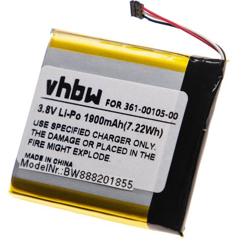 vhbw batteria compatibile con Garmin Edge 1030 GPS computer da bicicletta tachimetro bici (1900mAh, 3,8V, Li-Poly)