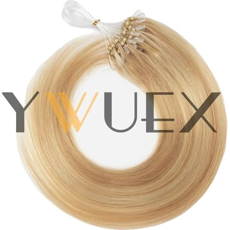Extensiones de cabello, microrizos, aspecto natural, P01, 50 mechones, 20 pulgadas (50 cm) (1/2)