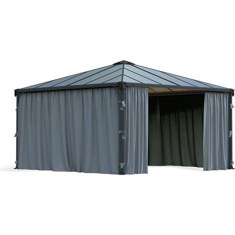Palermo Curtain Set Square Gazebo 4X - L436 x W436 x H217 cm