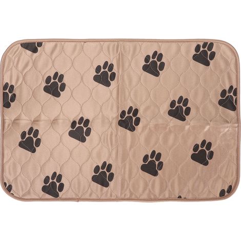 Tapis de pipi lavable pour chien, absorbant, imperméable, réutilisable, coussinets d'entraînement pour animaux de compagnie, pour chiens, chats, animaux de compagnie, marron clair (1/5)