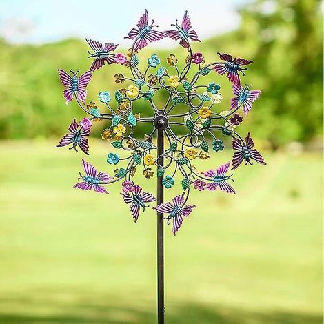 Windmühlen aus Metall für den Rasen – Magische Gartendekoration mit einzigartigen, beweglichen Skulpturen (1/5)